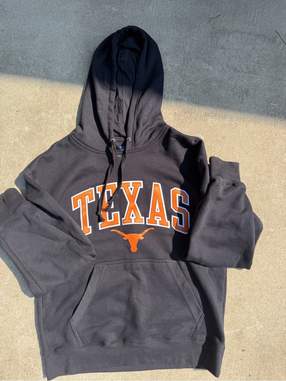 Zara Black Hoodie with Orange TEXAS Logo
